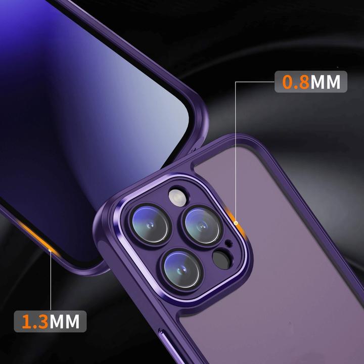 Actual product image Cover-Discount iPhone 15 Pro Max - Case with Camera Protector purple (Apple iPhone 15 Pro Max)