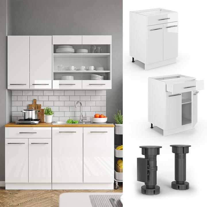 Produktbild Vicco Fame-Line mit Schublade, AP Marmor (60 x 60 x 81.5 cm)