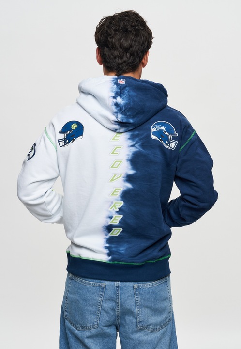 Produktbild Recovered Re:covered Fleece Hoody - INK DYE Seattle Seahawks - L (L)