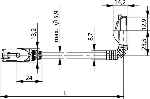 Immagine prodotto Telegärtner L00004A0145 (SF/UTP, CAT6a, 7.50 m)