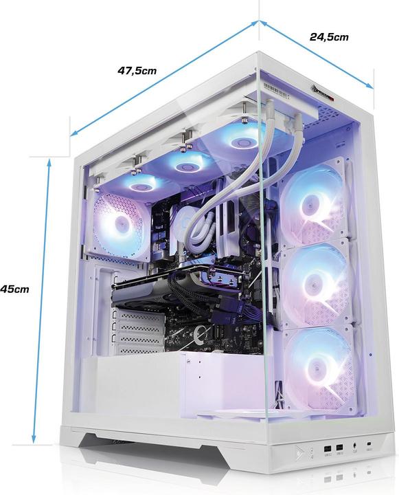 Produktbild Kiebel Invader IX (2000 GB, 32 GB, AMD Ryzen 7 9800X3D, GeForce RTX 5080)