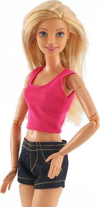 Produktbild Hermex Mode Shorts und Shirt für Barbie Puppen Retro Collection Schwarz Pink