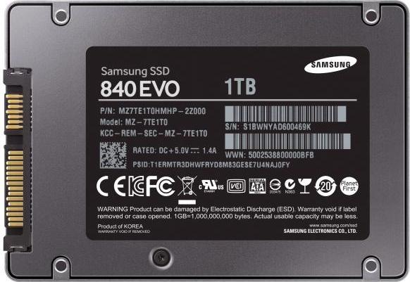 Produktbild Samsung 840 EVO Basic (1000 GB, 2.5")