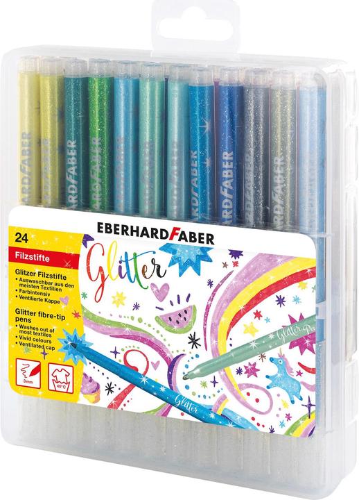 EberhardFaber Fibre pen Glitter (24x)
