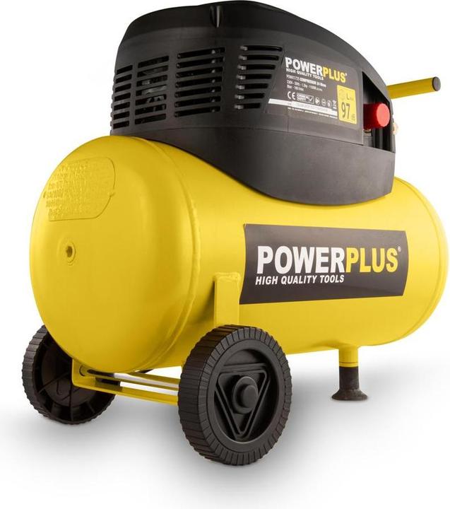 Image du produit Powerplus Compresseur 1100W 24L sans huile (24 l, 8 bar)