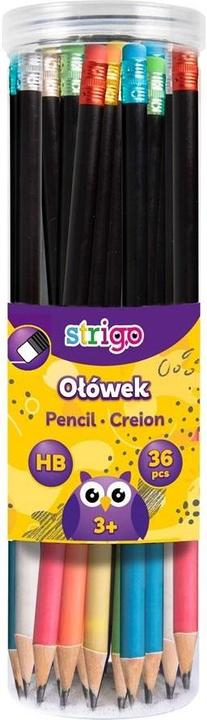 Produktbild Stigo Bike Schwarzer Bleistift mit Radiergummi HB (36 Stück) STRIGO (HB, 36x)