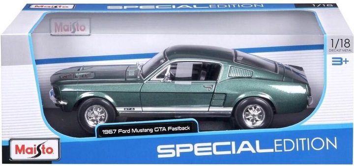 Produktbild Maisto Ford Mustang 1967 1/18 dunkelgrün