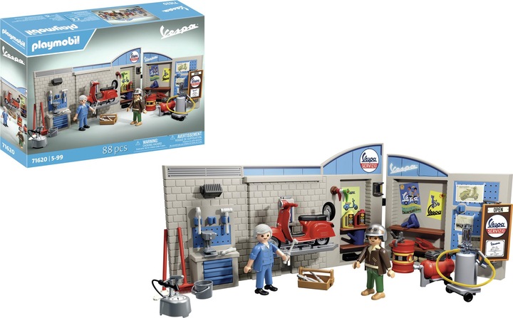 Image du produit Playmobil Atelier Vespa des années 60 (71620, Playmobil City Life)