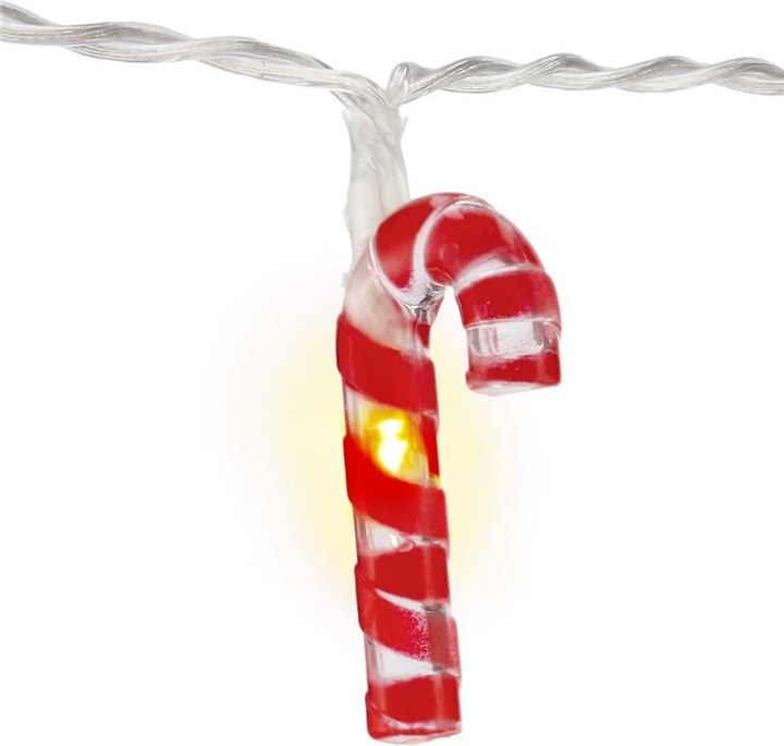 Actual product image Goobay 10 LED light chain "Candy canes (1.20 m)