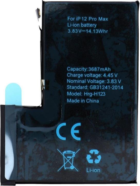 Actual product image OEM Battery POLYMER BOX battery for IPHONE 12 Pro Max 3687 mAh