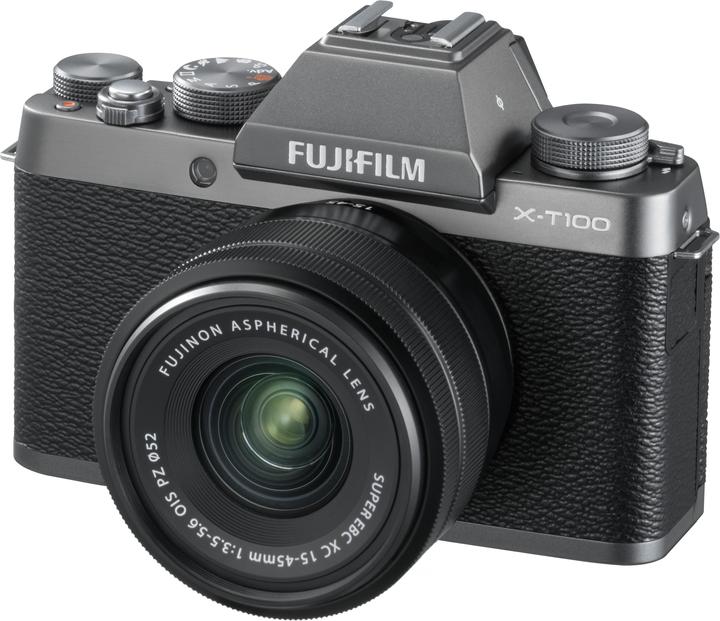 Produktbild Fujifilm X-T100 + XC 15-45mm (15 - 45 mm, 24.20 Mpx, APS-C / DX)