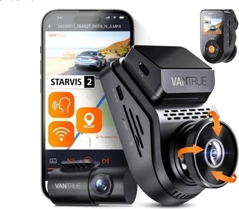 Vantrue Wideorejestrator S1 PRO Sonnet (Écran intégré, WiFi, Microphone intégré, Indicateur intégré)