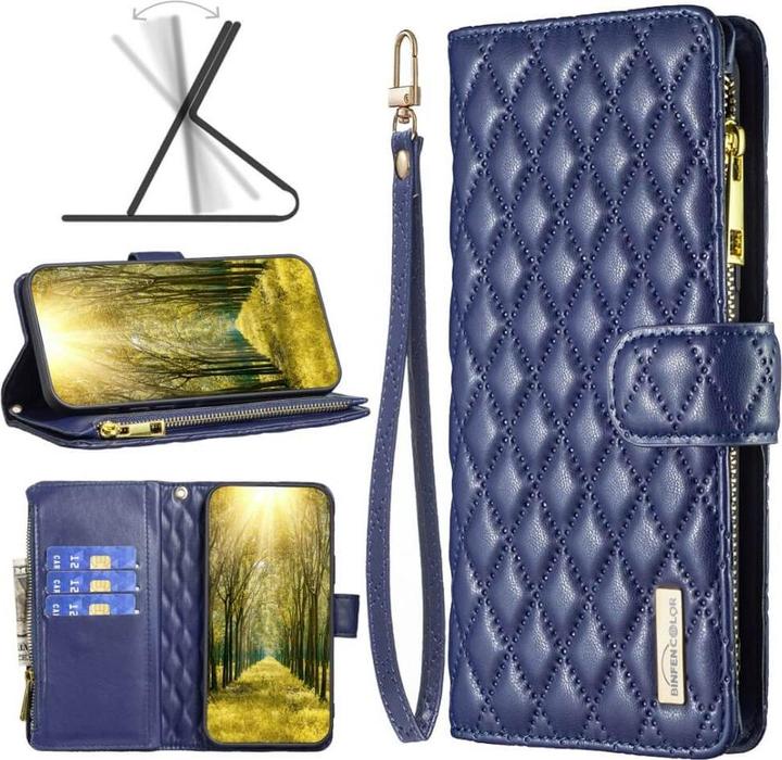 Produktbild Binfen Color Xiaomi Redmi 12C - BINFEN Brieftaschen Hülle blau (Xiaomi Redmi 12C)