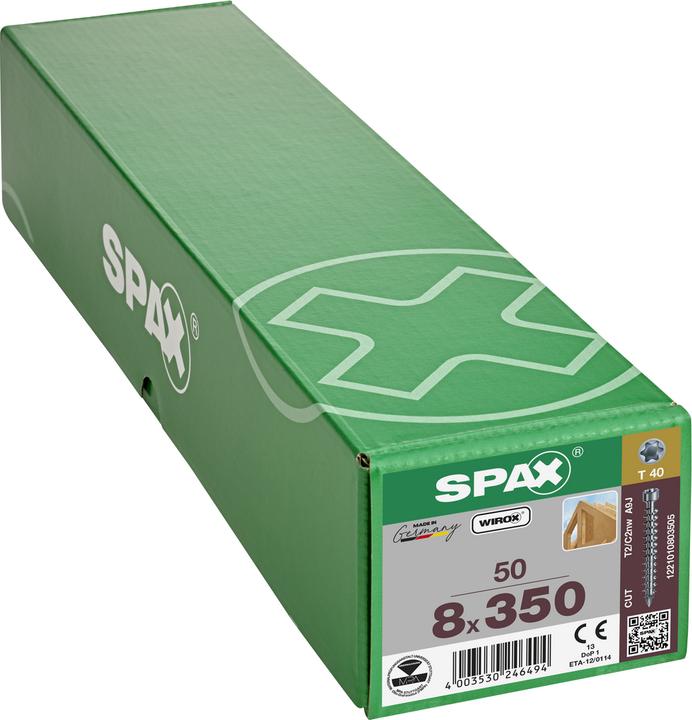Produktbild Spax Zylinderkopf T-Star Plus T40 Vollgewinde Cut Wirox (50 Schrauben pro Stück)