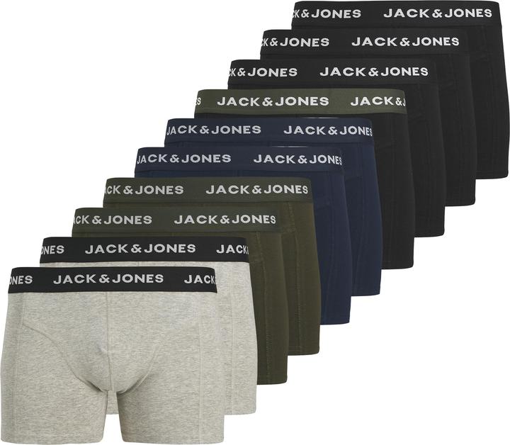 Actual product image Jack & Jones Jacbenja Solid Trunks 10 Pack Styd (M, pack of 10)