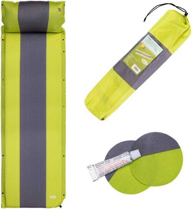 Actual product image Nils Camp Self-inflating mattress with cushion NC4349, green-gray