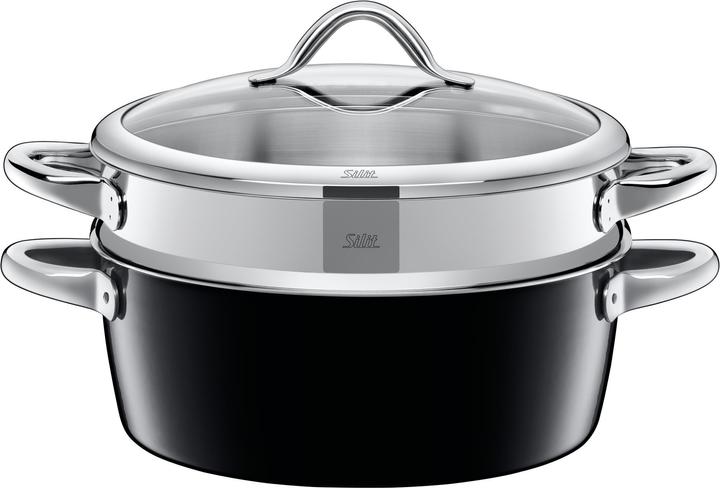 Produktbild Silit Dämpfer m.D.28cm Vitaliano Nero (28 cm, Dampfkochtopf)
