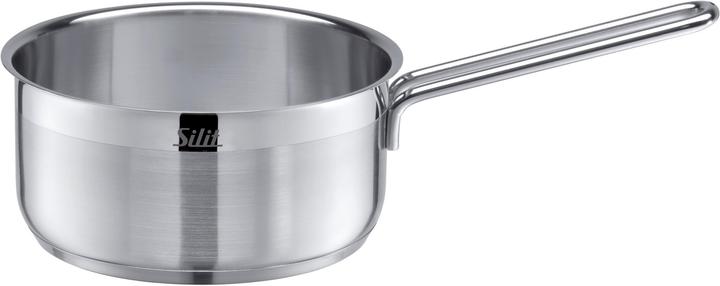 Silit Stielkasserolle Topf 16cm Stieltopf 1,4l Achat Induktion Edelstahl (16 cm, Bräter + Schmortopf, Edelstahl)