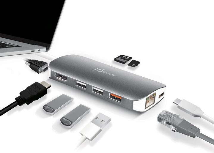 Actual product image j5Create Multi Dock (USB-C, 1 portion)