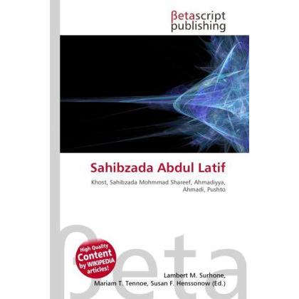 Sahibzada Abdul Latif, Fachbücher