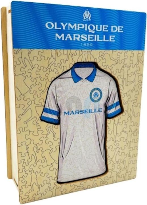 Produktbild Iconic Olympique Marseille - Trikot - Holz Puzzle Grösse L (500 Teile) (500 Teile)