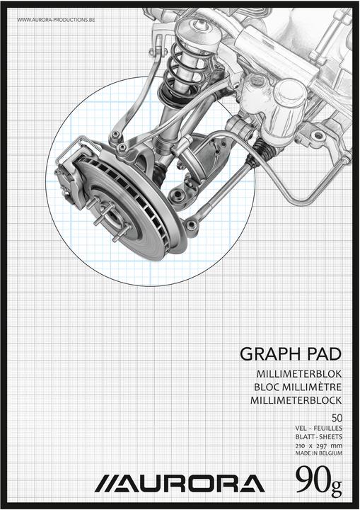 Immagine prodotto Aurora Blocchi - Carta bianca 90 g/m² (A4, Quadretti)