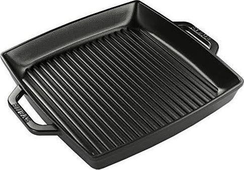 Immagine prodotto Staub Pentola americana griglia quadrata, nero, 28x28 cm (28 cm, Padella grill, Ghisa)