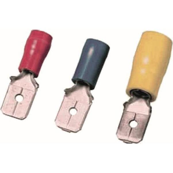 Intercable, Kabelverbindung, Flachstecker ICIQ148FS 0,5-1qmm 4,8x0,8 rot Messing