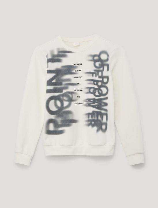 Produktbild s.Oliver Sweatshirt Sweatshirt mit Frontprint (M)