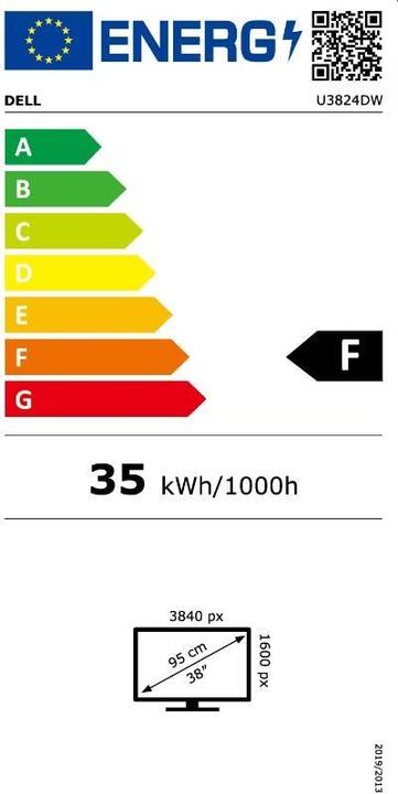Energie-Label Dell UltraSharp U3824DW (3840 x 1600 Pixel, 37.50")
