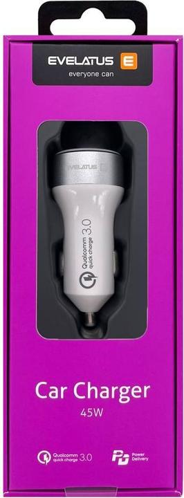 Produktbild Evelatus Quick Car Charger QCC03, QCC03WH