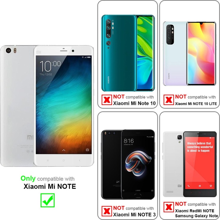 Produktbild Cadorabo Displayschutzglas (1 Stück, Xiaomi Mi Note)