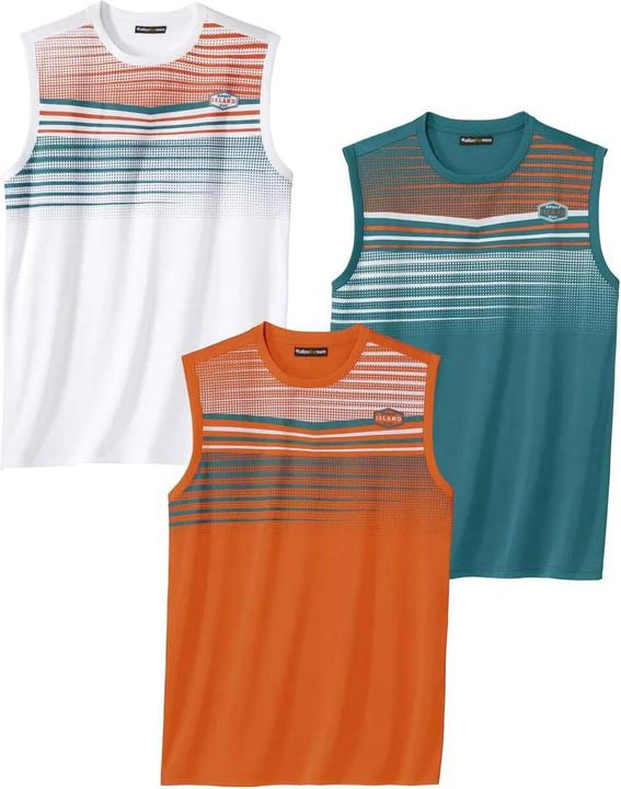 Atlas For Men 3erPack ärmellose TShirts Sport (XL)