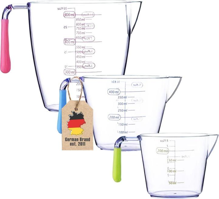 Produktbild Intirilife 3er Pack Messbecher (900 ml)