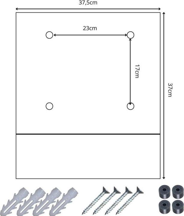 Produktbild Saska Garden SKRZYNKA NA LISTY 37X37X10.5CM 1067551