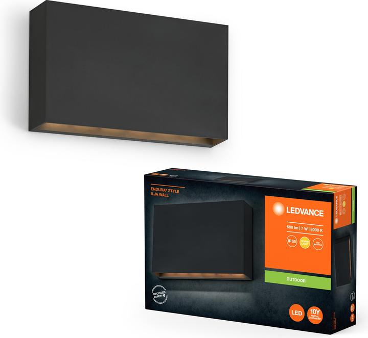 Immagine prodotto Ledvance Endura Style IP65 Parete Ilja Grigio Scuro (330 lm, IP65)