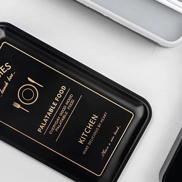 Immagine prodotto Baispo Boîte à déjeuner noire, Bento box rectangulaire 1200ml + sacchetto bento offerto