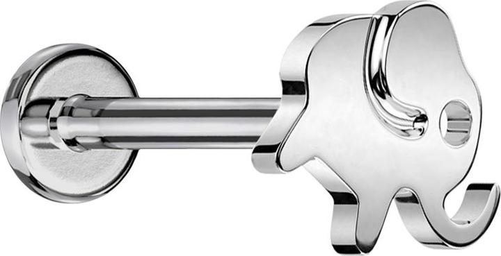 Immagine prodotto Star Piercing Micro Labret filo interno argento Elephant argento (Titanio, senza ottone)