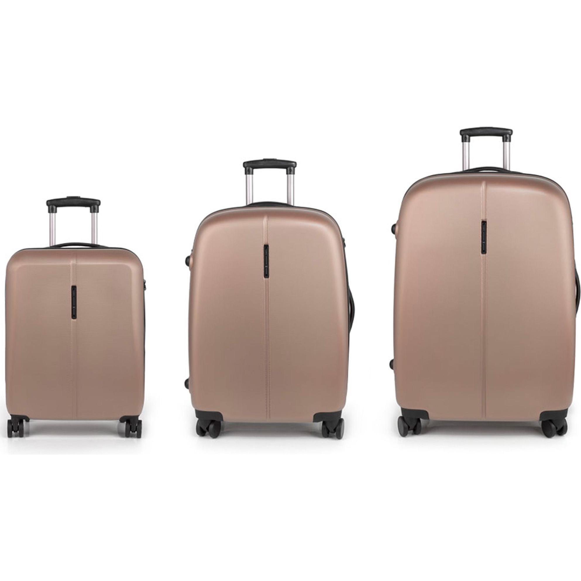 Gabol, Koffer, Paradise XP 4 Rollen Kofferset 3-teilig, Beige, (204 l, XL (ab 115l))