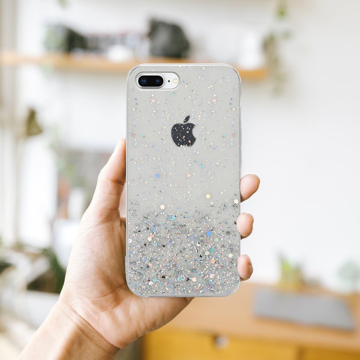 Actual product image Cadorabo TPU cover sparkling glitter (Apple iPhone 7 Plus, Apple iPhone 7s Plus)