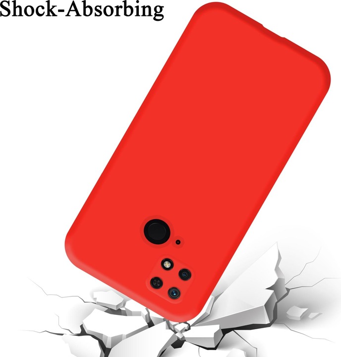 Produktbild Cadorabo TPU Liquid Silicone Case Hülle für Xiaomi RedMi 10C / POCO C40 (Xiaomi Redmi 10C, Xiaomi Poco C40)
