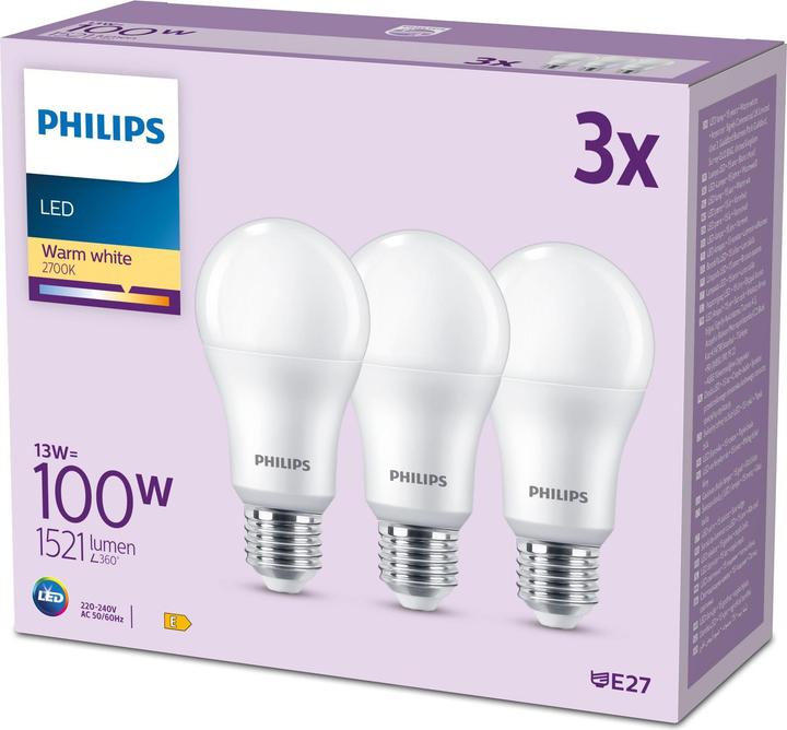 Produktbild Philips LED Bulbs (E27, 1521 lm, 3x)