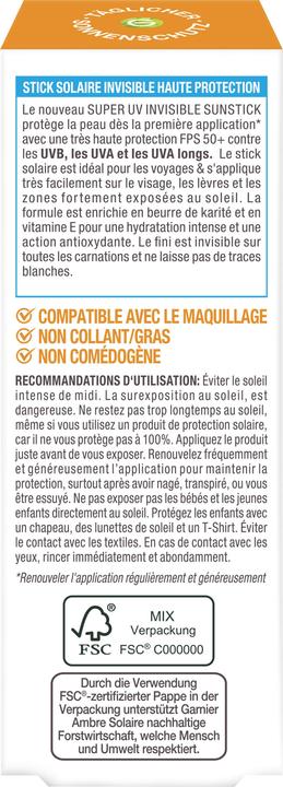 Image du produit Garnier Ambre Solaire (Stick solaire, SPF 50+, 9 ml, 9 g)