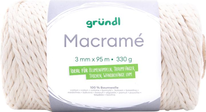 Actual product image Gründl Cotton cord "Macramé", 3 mm, 95 m