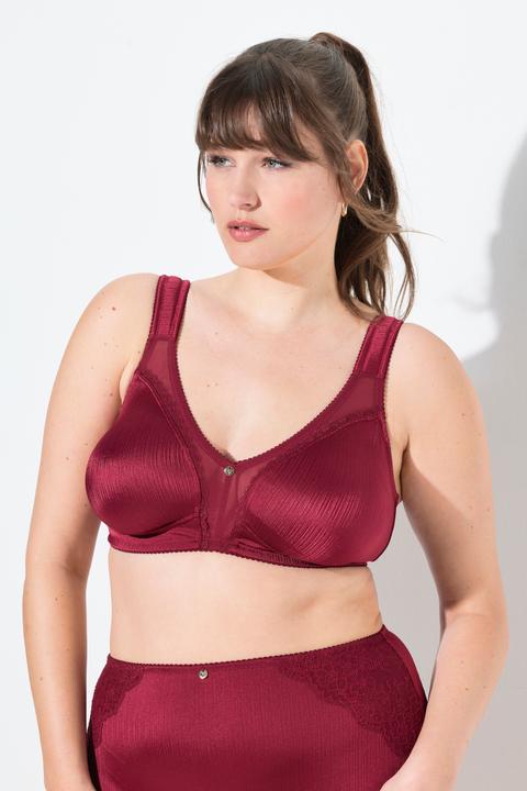 Produktbild Ulla Popken Minimizer-BH, Satin, Spitze, ohne Bügel, Cup C - F (130 F)