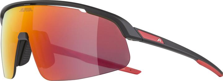 Actual product image ALPINA SPORTS Turbo Pro Youth (Matt black, Red Mirror)