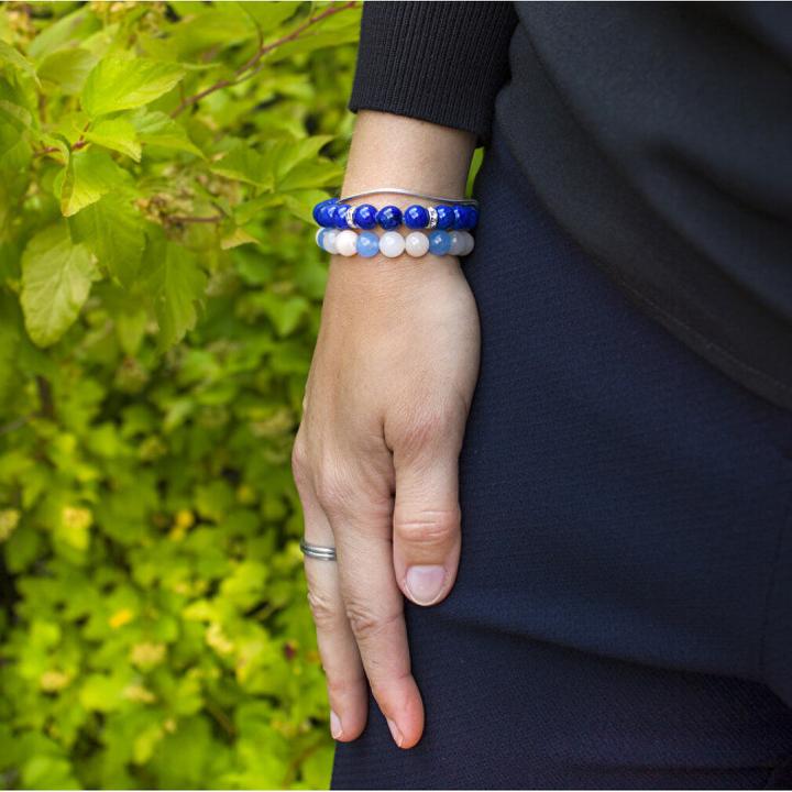 Immagine prodotto Beneto Bracciale di perle di giada blu MINK71/18 (Giada)