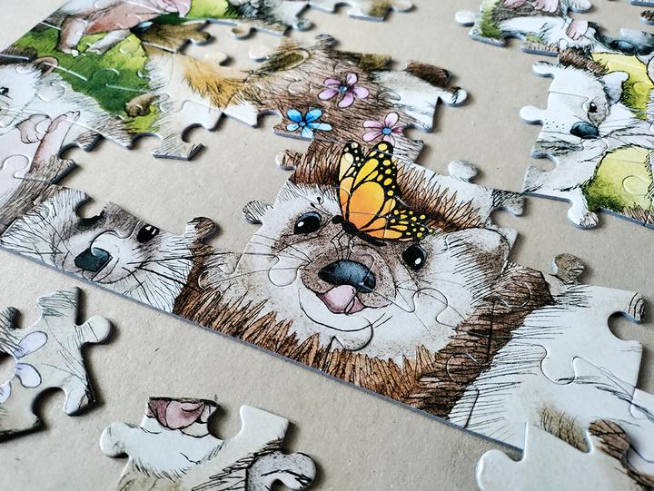 Produktbild Tactic Puzzle Lovers Hedgehogs 100 pcs puzzle (100 Teile)