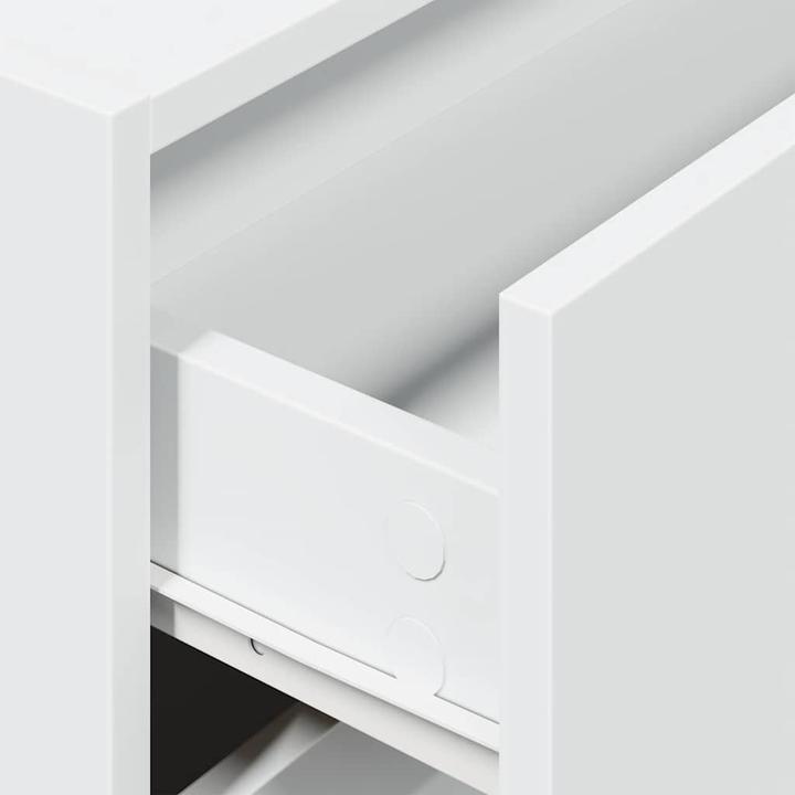 Produktbild VidaXL Schrank mit 2 Schubladen Weiss 60x31x40 cm Holzwerkstoff (60 x 31 x 40 cm)