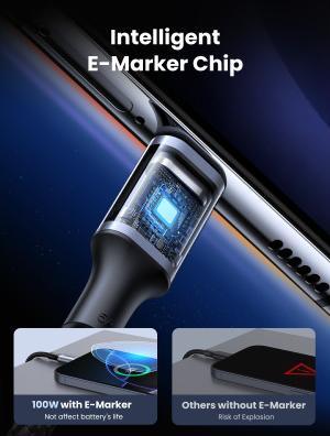 Image du produit Ugreen USB type C - USB type C (1 m, USB 2.0, 100 W)